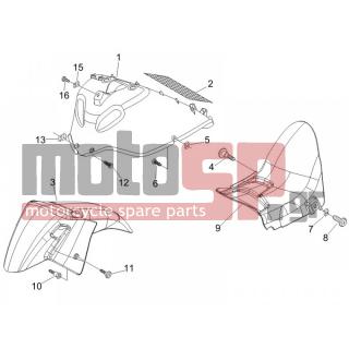 Gilera - NEXUS 500 E3 2008 - Body Parts - Apron radiator - Feather - 834065 - Βίδα
