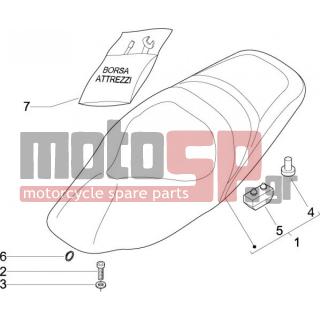Gilera - NEXUS 500 E3 2011 - Body Parts - Saddle / Seats - 5966 - Ελαστικός δακτύλιος
