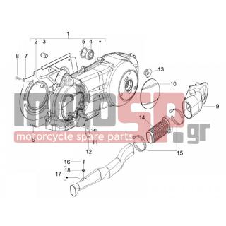 Gilera - RUNNER 125 ST 4T E3 2011 - Engine/Transmission - COVER sump - the sump Cooling - 845395 - ΔΙΑΦΡΑΓΜΑ ΑΕΡΟΣ FLY 125/150 4T