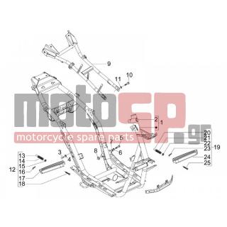 Gilera - RUNNER 125 ST 4T E3 2011 - Frame - Frame / chassis - 656598000C - ΜΑΡΣΠΙΕ ΠΙΣΩ CARN 300-RUN ST-SP ΔΕ ΚΟΜΠΛ