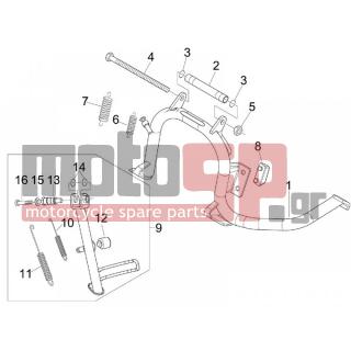 Gilera - RUNNER 125 ST 4T E3 2011 - Frame - Stands - 2440 - Self locking nut M10
