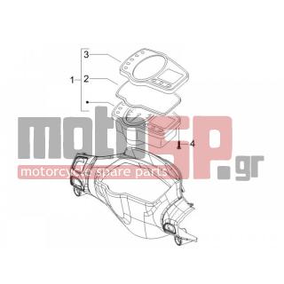 Gilera - RUNNER 125 ST 4T E3 2008 - Electrical - Complex instruments - Cruscotto - 639277 - ΚΑΠΑΚΙ ΚΟΝΤΕΡ ΑΝΩ RUNNER RST-ST