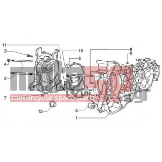 Gilera - RUNNER 125 VX 4T < 2005 - Engine/Transmission - OIL PAN - CM1280085002 - Ελαιολεκάνη κινητήρα κομπλέ Κατηγ. 2