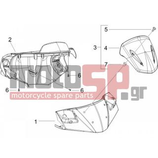 Gilera - RUNNER 125 VX 4T 2005 - Body Parts - COVER steering - 94944100EE - ΚΑΠΑΚΙ ΤΙΜ RUNNER RST ΓΚΡΙ STONE 174