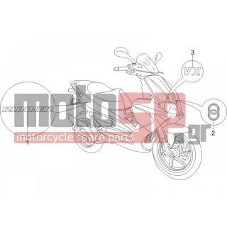 Gilera - RUNNER 125 VX 4T 2006 - Body Parts - Signs and stickers
