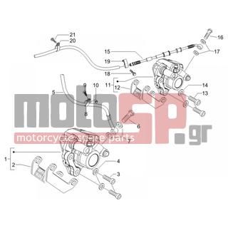 Gilera - RUNNER 125 VX 4T E3 2007 - Brakes - brake lines - Brake Calipers - 15792 - Βίδα M8x30