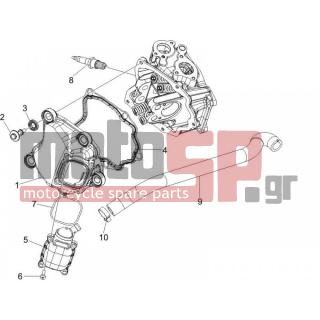 Gilera - RUNNER 125 VX 4T E3 SERIE SPECIALE 2007 - Engine/Transmission - COVER head - 638853 - ΜΠΟΥΖΙ NGK CR8EB SCOOTER