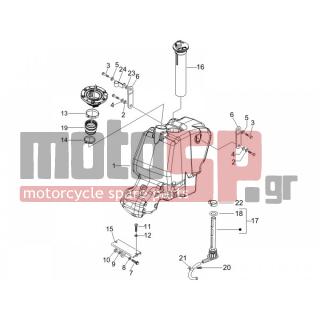 Gilera - RUNNER 125 VX 4T E3 SERIE SPECIALE 2007 - Body Parts - tank - 624090 - Έλασμα ρεζερβουάρ