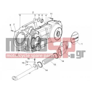 Gilera - RUNNER 125 VX 4T RACE 2005 - Engine/Transmission - COVER sump - the sump Cooling - 257134 - ΚΟΛΛΙΕΣ