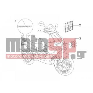 Gilera - RUNNER 125 VX 4T RACE 2005 - Body Parts - Signs and stickers - 62447000A1 - ΑΥΤ/ΤΑ ΣΕΤ RUNNER RST 06΄ RACE ΚΟΚΚ/ΜΑΥΡ