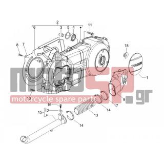 Gilera - RUNNER 125 VX 4T SC 2006 - Engine/Transmission - COVER sump - the sump Cooling - 8413805 - ΚΑΠΑΚΙ ΚΙΝΗΤΗΡΑ SCOOTER 125200 CC