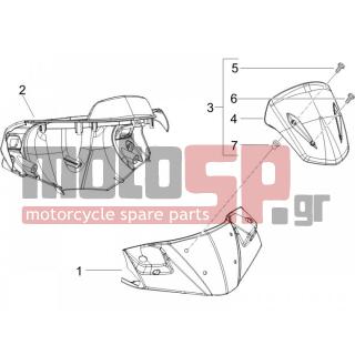 Gilera - RUNNER 125 VX 4T SC E3 2006 - Body Parts - COVER steering - 65268500R7 - ΚΑΠΑΚΙ ΤΙΜ RUNNER RST ROSSO DRAGON 894