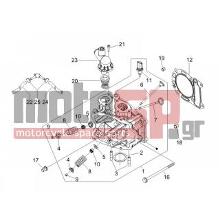 Gilera - RUNNER 125 VX 4T SC E3 2006 - Engine/Transmission - Group head - valves - 434381 - ΣΩΛΗΝΑΣ BY PASS X8