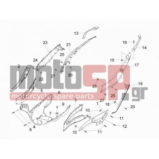 Gilera - RUNNER 200 ST 4T E3 2009 - Body Parts - Side skirts - Spoiler - 65508900H1 - ΚΑΠΑΚΙ ΠΛΑΙΝΟ RUNNER ST ΜΑΡΣΠΙΕ ΓΚΡΙ ΔΕ