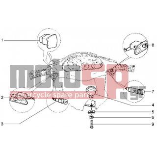 Gilera - RUNNER 50 < 2005 - Electrical - Switches horn - 294342 - Διακόπτης φλας
