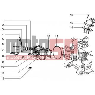 Gilera - RUNNER 50 < 2005 - Engine/Transmission - Head and socket fittings - 82827R - ΒΑΛΒΙΔΑ REED SCOOTER C01C34 NSL-TEC