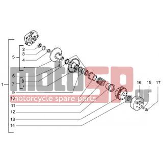 Gilera - RUNNER 50 < 2005 - Engine/Transmission - driven pulley - 487935 - ΚΑΠΕΛΑΚΙ