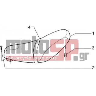 Gilera - RUNNER 50 < 2005 - Body Parts - saddle - 259830 - ΒΙΔΑ SCOOTER