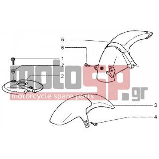 Gilera - RUNNER 50 POGGIALI < 2005 - Body Parts - Fender front and back - 575249 - ΒΙΔΑ M6x22 ΜΕ ΑΠΟΣΤΑΤΗ