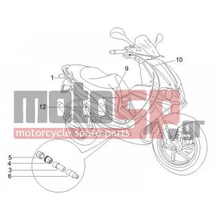 Gilera - RUNNER 50 PURE JET 2005 - Frame - cables - 271977 - ΚΑΠΑΚΙ ΔΙΑΚΛ ΑΝΩ HEXAG-ΑΡΕ ΜΙΧ