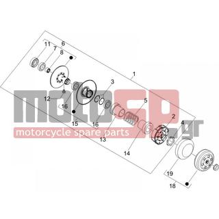 Gilera - RUNNER 50 PURE JET SC 2006 - Engine/Transmission - drifting pulley - 483443 - ΚΑΠΕΛΑΚΙ ΚΟΜΠΛΕΡ