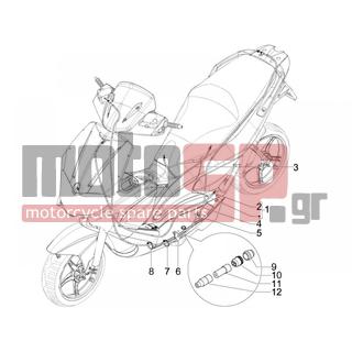 Gilera - RUNNER 50 PURE JET ST 2008 - Frame - cables - 20106 - Παξιμάδι M6