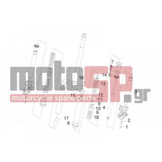 Gilera - RUNNER 50 SP 2008 - Suspension - FORK Components (Wuxi Top) - 599974 - Αποστάτης Wuxi top