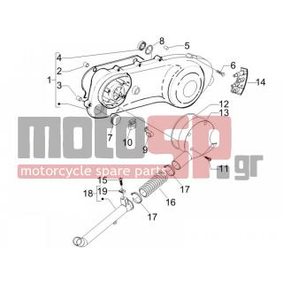 Gilera - RUNNER 50 SP 2008 - Engine/Transmission - COVER sump - the sump Cooling - 414838 - ΒΙΔΑ M6x35