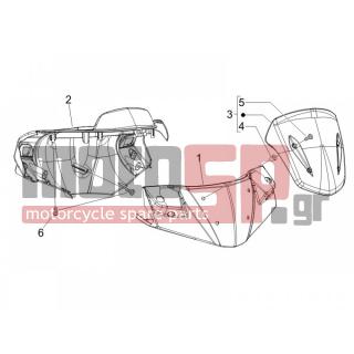 Gilera - RUNNER 50 SP 2009 - Body Parts - COVER steering - 199190 - ΑΠΟΣΤΑΤΗΣ ΦΕΡΙΓΚ 2,8x4,2x10 M΄07