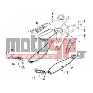 Gilera - RUNNER 50 SP 2011 - Body Parts - Central fairing - Sill - 949405000C - ΚΑΠΑΚΙ ΚΕΝΤΡΙΚΟ RUNNER RST-ST (ΣΕΛ-ΤΙΜ)