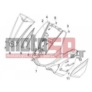 Gilera - RUNNER 50 SP 2012 - Body Parts - mask front - 6549850090 - ΠΟΔΙΑ ΜΠΡ RUNNER 50 RST-SP M.08 NERO 94