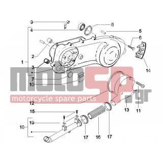 Gilera - RUNNER 50 SP RACE 2005 - Engine/Transmission - COVER sump - the sump Cooling - 8284535 - ΚΑΠΑΚΙ ΚΙΝΗΤΗΡΑ RUNNER-NRG EXT-MC3-Τ50XR