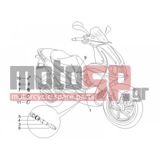 Gilera - RUNNER 50 SP RACE 2005 - Frame - cables - 271977 - ΚΑΠΑΚΙ ΔΙΑΚΛ ΑΝΩ HEXAG-ΑΡΕ ΜΙΧ