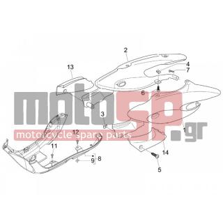 Gilera - STALKER 2005 - Body Parts - Side skirts - Spoiler - 259348 - ΒΙΔΑ M 6X18 mm ΜΕ ΑΠΟΣΤΑΤΗ