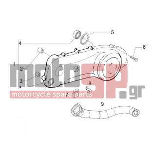 Gilera - STALKER 2008 - Engine/Transmission - COVER sump - the sump Cooling - 488129 - ΣΩΛΗΝΑΣ ΑΕΡΟΣ ΤΥΡΗ XR-