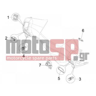 Gilera - STALKER 2009 - Electrical - Switchgear - Switches - Buttons - Switches - 584996 - Διακόπτης φλας