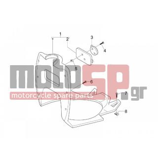 Gilera - STALKER 2009 - Body Parts - Storage Front - Extension mask - 575249 - ΒΙΔΑ M6x22 ΜΕ ΑΠΟΣΤΑΤΗ