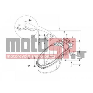 Gilera - STALKER NAKED 2008 - Body Parts - bucket seat - 575249 - ΒΙΔΑ M6x22 ΜΕ ΑΠΟΣΤΑΤΗ