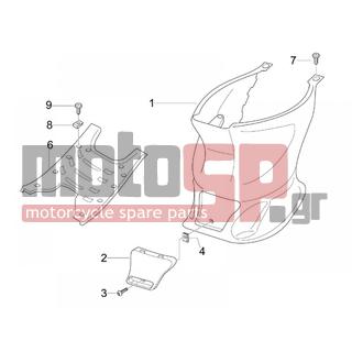 Gilera - STALKER SPECIAL EDITION 2007 - Body Parts - Central fairing - Sill - 259349 - ΒΙΔΑ 4,2X13