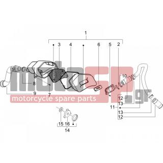 Gilera - STALKER SPECIAL EDITION 2008 - Engine/Transmission - Secondary air filter casing - 15597 - Βίδα TBIC