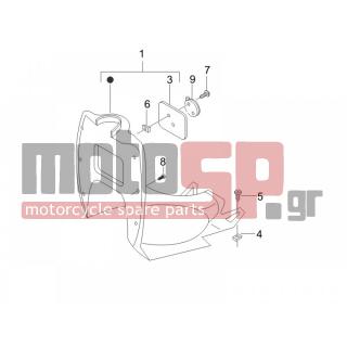 Gilera - STALKER SPECIAL EDITION 2008 - Body Parts - Storage Front - Extension mask - 8457 - Βίδα αυτοδιατρ. M4,2x19