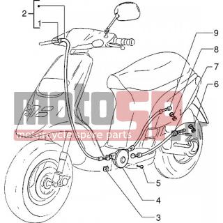 Gilera - STORM < 2005 - Frame - cable throttle
