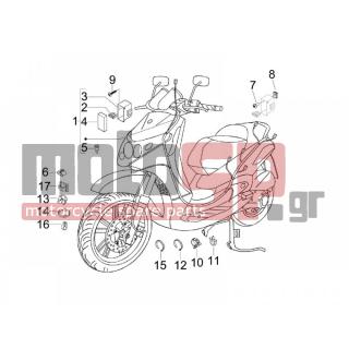 PIAGGIO - BEVERLY 400 IE E3 2007 - Electrical - Complex harness - 252945 - ΑΣΦΑΛΕΙΑ 7,5 AMP ΜΠΑΤΑΡΙΑΣ
