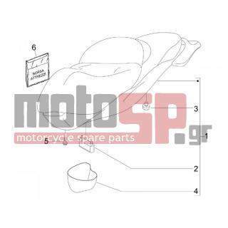 PIAGGIO - BEVERLY 400 IE TOURER E3 2009 - Body Parts - Saddle / Seats - 577492 - ΛΑΣΤΙΧΑΚΙ ΣΕΛΛΑΣ SCOOTER