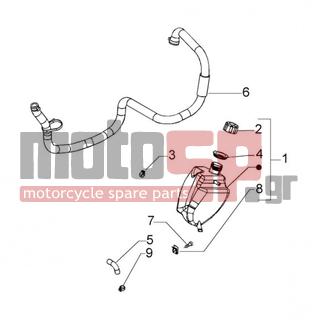 PIAGGIO - BEVERLY 500 < 2005 - Engine/Transmission - cooling pipes