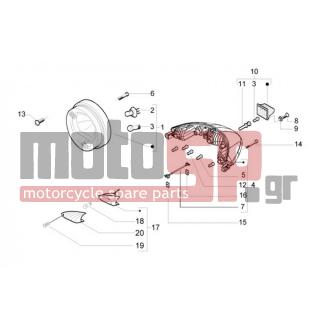 PIAGGIO - BEVERLY 500 < 2005 - Electrical - Lights and flash - 8372 - Βίδα d3,5x13