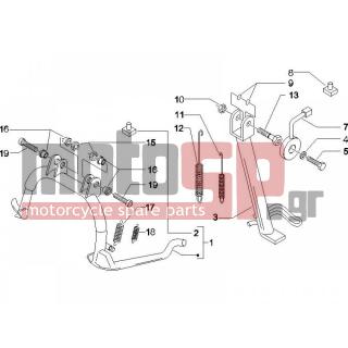 PIAGGIO - BEVERLY 500 2006 - Frame - Stands - 598839 - ΒΙΔΑ M6X16