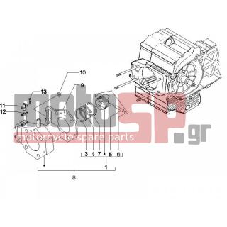 PIAGGIO - BEVERLY 500 2005 - Engine/Transmission - Complex cylinder-piston-pin - 827820 - ΠΕΙΡΟΣ ΠΙΣΤΟΝΙΟΥ SCOOTER 400850 (D.22)