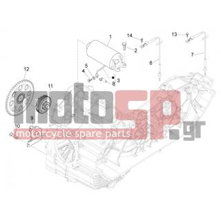 PIAGGIO - BEVERLY 500 CRUISER E3 2010 - Engine/Transmission - Start - Electric starter - 828109 - ΛΑΜΑΡΙΝΑ ΚΟΡΩΝΑΣ SC 400-500 Π.Μ