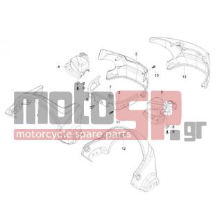 PIAGGIO - BEVERLY 500 CRUISER E3 2008 - Body Parts - COVER steering - 65358500DE - ΚΑΠΑΚΙ ΒΑΣΗΣ ΤΙΜ BEVERLY CRUISER 222/A
